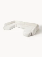 Modulares Sofa Wolke XL in Plüsch-Boulette