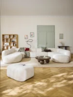 Modulares Sofa Wolke XL in Plüsch-Boulette – Bild 2