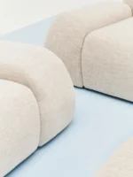 Modulares 4-Sitzer-Ecksofa Wolke aus Bouclé-Stoff – Bild 2