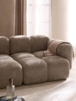 Modulares 4-Sitzer-Sofa Tayla aus Plüsch-Bouclé-Stoff – Bild 8