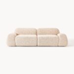 Modulares 3-Sitzer-Sofa Wolke aus Bouclé-Stoff