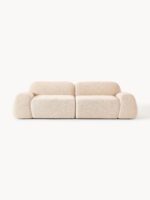 Modulares 3-Sitzer-Sofa Wolke aus Bouclé-Stoff