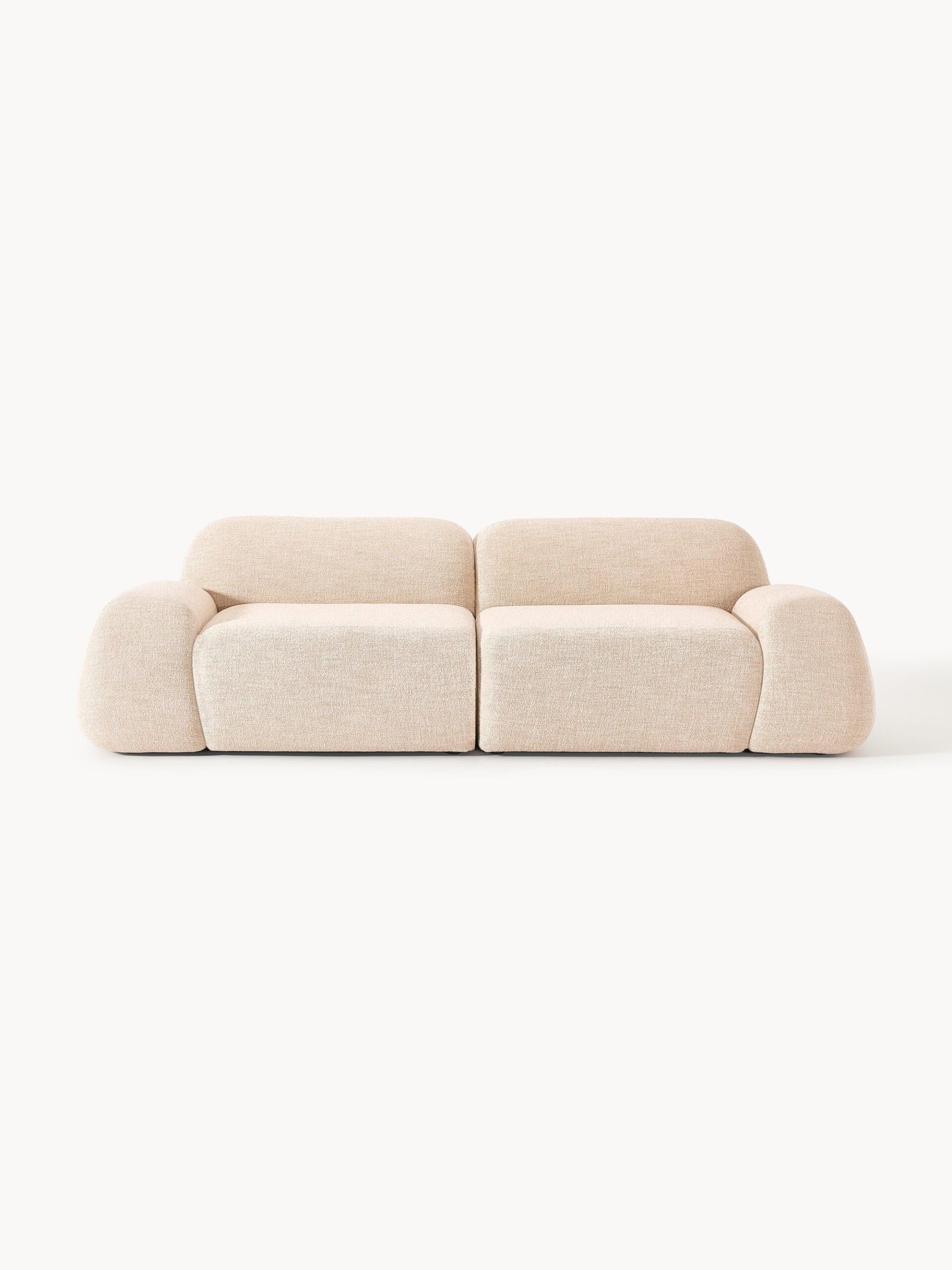 e1 Modulares 3-Sitzer-Sofa Wolke aus Bouclé-Stoff – Bild 1
