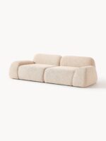 Modulares 3-Sitzer-Sofa Wolke aus Bouclé-Stoff – Bild 2