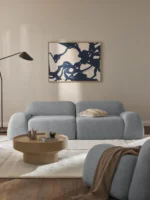 Modulares 3-Sitzer-Sofa Wolke aus Bouclé-Stoff – Bild 3