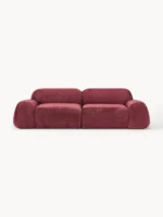 Modulares 3-Sitzer-Sofa Wolke aus Plüsch-Bouclé