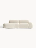 Modulares 3-Sitzer-Sofa Wolke aus Bouclé-Stoff