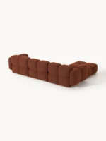 Modulsofa Tayla, 4-Sitzer, aus Bouclé-Stoff mit Hocker – Bild 6