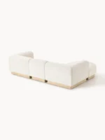 Modulares 3-Sitzer-Sofa „Natalie“ aus Plüsch-Bouclé mit Ottomane – Bild 6