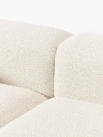 Modulares 3-Sitzer-Sofa „Natalie“ aus Plüsch-Bouclé mit Ottomane – Bild 8