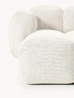 Modulares 3-Sitzer-Sofa Tayla aus Plüsch-Bouclé mit Ottomane – Bild 7