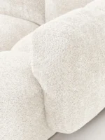 Modulares 3-Sitzer-Sofa Tayla aus Plüsch-Bouclé mit Ottomane – Bild 8