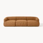 Modulares 3-Sitzer-Sofa Sofia aus Bouclé-Stoff