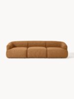Modulares 3-Sitzer-Sofa Sofia aus Bouclé-Stoff