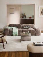Modulares 3-Sitzer-Sofa Wolke aus Plüsch-Bouclé – Bild 2