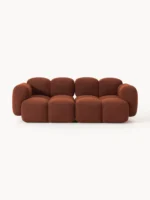 Modulares 3-Sitzer-Sofa Tayla aus Bouclé-Stoff