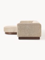 Modulares 3-Sitzer-Sofa „Natalie“ aus Plüsch-Bouclé mit Ottomane – Bild 5