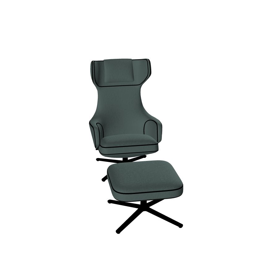 CDVF21075000 Sessel & Ottoman Konfigurator Vitra – Bild 1