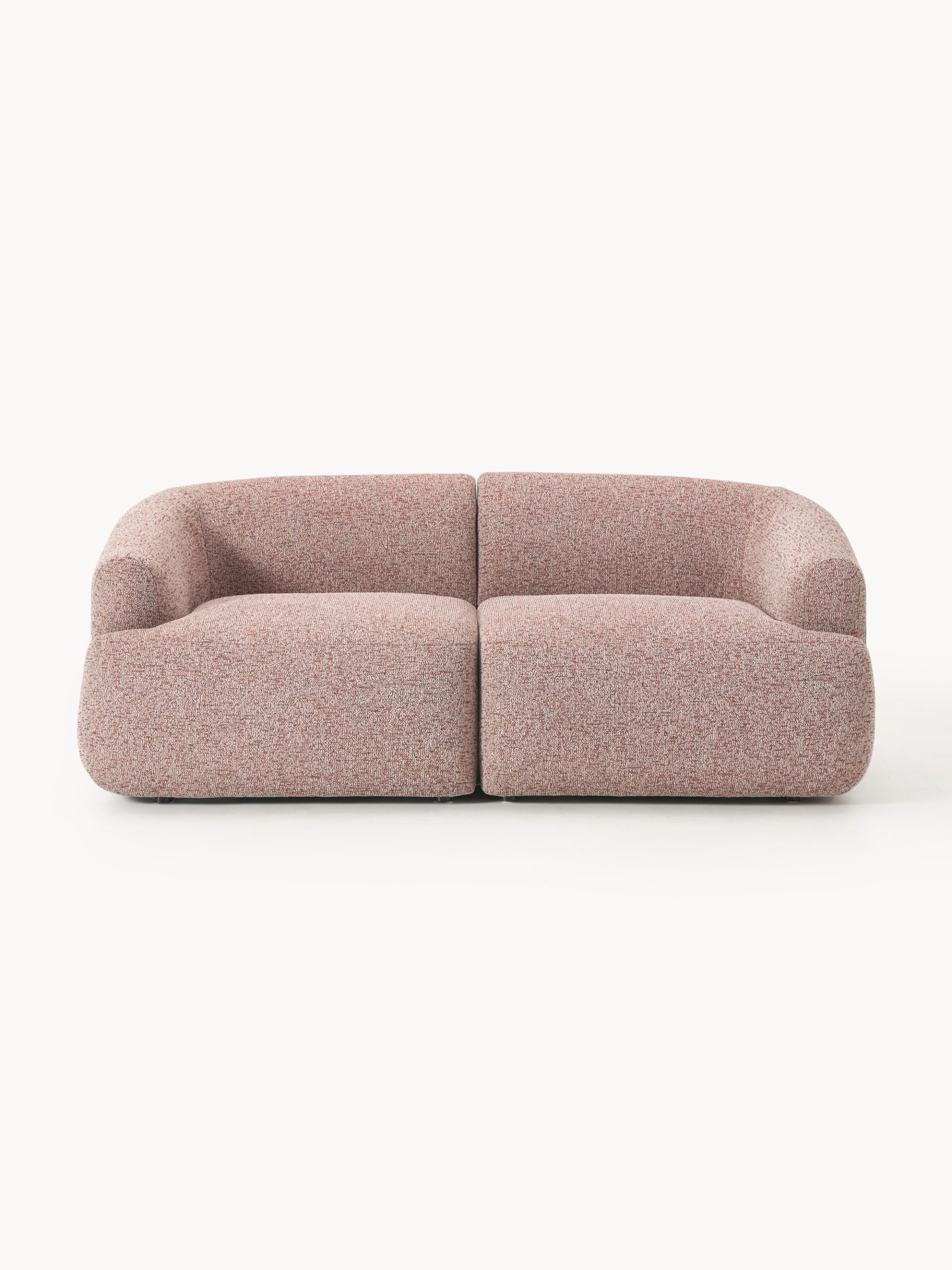 h1 Modulares 2-Sitzer-Sofa Sofia aus Bouclé-Stoff – Bild 1