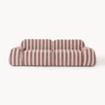Wolke 3-Sitzer Modulsofa aus Plüschstoff