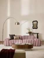 Wolke 3-Sitzer Modulsofa aus Plüschstoff – Bild 2
