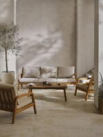 Bergen 4-teiliges Gartenmöbelset aus Eukalyptusholz – Bild 2